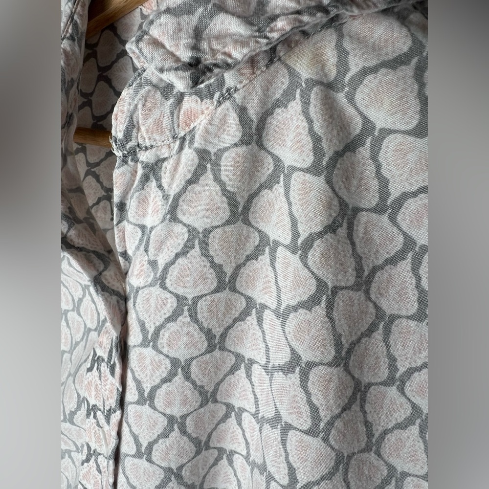 Wildfang Leaf Patterned Button Down Long Sleeve - image 4